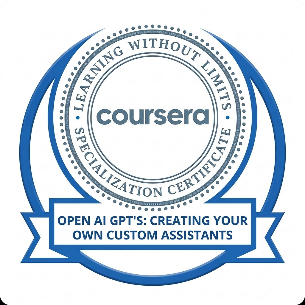 Coursera – Open AI GPT's: Creating Your Own Custom Assistants